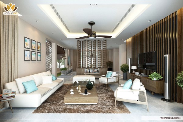 Thiết kế nội thất phòng khách - Nội Thất Việt - Công Ty Cổ Phần Xây Dựng Và Nội Thất Việt